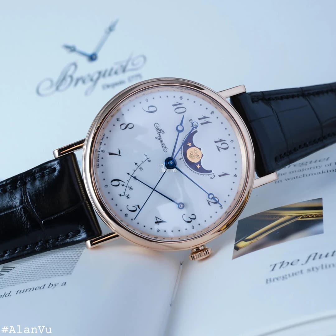 Đồng hồ nam Breguet classicque moonphase 7787BR/29/9V6 hover